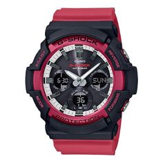 Часы CASIO G-Shock Analog-Digital &apos;Black Red&apos;, черный