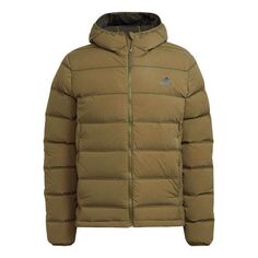 Пуховик adidas Helionic S H J Outdoor Stay Warm hooded down Jacket Green, мультиколор