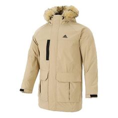 Пуховик adidas Down Parka mid-length Stay Warm hooded down Jacket, мультиколор