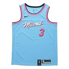 Майка Nike NBA SW 19-20 Miami Heat Dwyane Wade 3 ViceWave City Edition Swingman Jersey Blue, синий