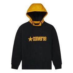 Толстовка Converse Logo Letter Hooded Sports Sweater Men Black, черный