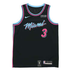 Майка Nike NBA Jersey City Version Miami Heat Wade No. 3 Black, черный