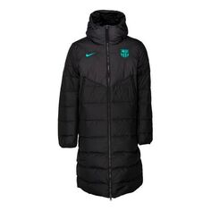 Пуховик Nike Strike Solid Color logo hooded Soccer/Football Down Jacket Black, черный