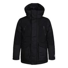 Пуховик Nike Sportswear Down-fill Sports Outdoor hooded Stay Warm Down Jacket Black, черный