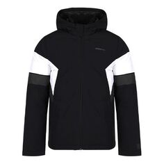 Пуховик adidas neo Colorblock Sports Stay Warm hooded Windproof Down Jacket Black, черный
