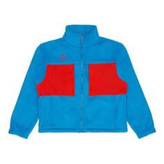 Куртка Nike Casual Cozy Contrasting Colors Fleece Jacket Blue, синий
