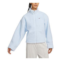 Куртка (WMNS) Nike Sportswear faux sherpa jacket &apos;Blue&apos;, синий