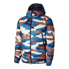 Пуховик Nike Camouflage Casual Sports Printing Down Jacket Camouflage, цвет camouflage