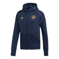 Куртка adidas AFC ZNE HD 3.0 Arsenal Soccer/Football Hooded Jacket Navy Blue, синий