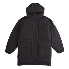 Пуховик adidas Outdoor Sports Windproof Warm Hood Down Jacket Men&apos;s Black, черный