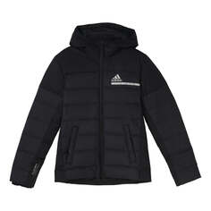 Пуховик adidas Outdoor Sports Slim Fit hooded down Jacket Black, черный