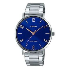 Часы Casio Dress Analog Watch &apos;Royal Blue Silver&apos;, синий