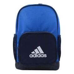 Рюкзак adidas Polyester Zipper Side Large logo Printing Colorblock Schoolbag Backpack Blue, синий