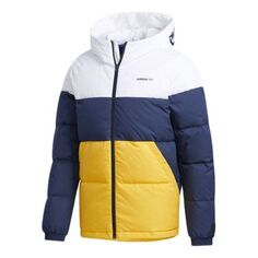 Пуховик adidas neo Cb Dwn Puff Down Jacket Men Multi-Color, белый