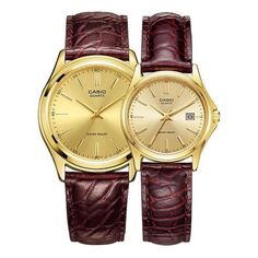 Часы CASIO VINTAGE Series Classic Vintage Simplistic Casual Fashion Couple Waterproof Gold Analog, желтый
