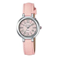 Часы CASIO Female SHEEN Japan / South Korea Fashion Pink Analog, розовый