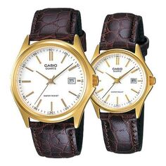 Часы CASIO ENTICER&amp;VINTAGE Series Vintage Gold/Black Couple White Analog, белый