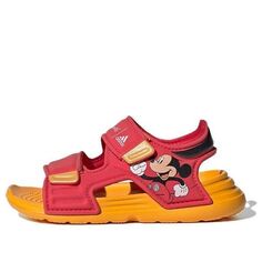Сандалии (TD) Disney x adidas Altaswim Cozy Breathable Red Sandals, красный