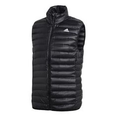 Пуховик adidas Varilite Vest Casual Sports Stand Collar Vest Black, черный