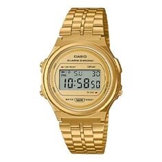 Часы CASIO YOUTH Series Vintage Series Fashion Stylish Retro Small Business Casual Small Dial Waterproof Quartz Stainless Steel Strap Color Watch Analog Unisex Mens Gold Digital, желтый