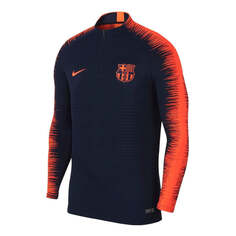 Куртка Men&apos;s Nike Contrasting Colors Half Zipper team logo Alphabet Soccer/Football Sports Jacket Barcelona Navy Blue, мультиколор