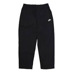 Спортивные штаны Men&apos;s Nike Solid Color Casual Straight-Leg Cropped Sweatpants Autumn Black, мультиколор