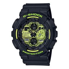Часы CASIO G-Shock Analog-Digital &apos;Black Green&apos;, черный