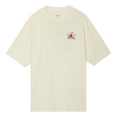 Футболка (WMNS) Air Jordan x Teyana Taylor Vintage T-shirt &apos;Coconut Milk&apos;, цвет coconut milk/gym red Nike
