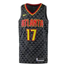 Майка Nike NBA Sports Basketball Jersey/Vest SW Fan Edition Atlanta Hawks Schroeder No. 17 Black, черный