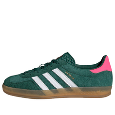 Кроссовки (WMNS) Adidas Gazelle Indoor Shoes &apos;Collegiate Green Pink&apos;, зеленый