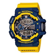 Часы CASIO G-Shock Analog-Digital &apos;Yellow Navy&apos;, синий
