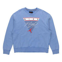 Толстовка Air Jordan Flight MENS Casual Sports Crew-neck Blue, синий Nike