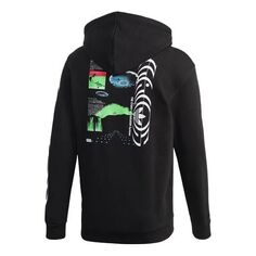 Толстовка adidas originals Torsion Hoody Printing Casual Sports Black, черный