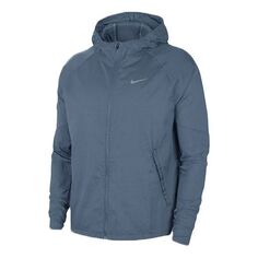 Куртка Nike Essential hooded Running Windproof Jacket Blue, синий