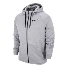 Куртка Nike Therma Zipper Cardigan Casual Sports Hooded Jacket Gray, серый