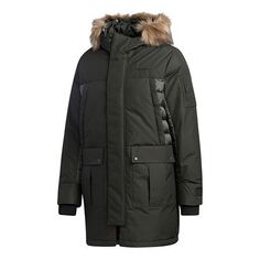 Пуховик adidas neo Sports Down Jacket Brown, коричневый