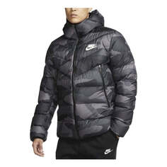 Куртка Nike Sportswear Down-Fill Windrunner Camo Jacket &apos;Dark Grey Black&apos;, серый