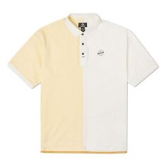 Футболка Men&apos;s Converse Splicing Colorblock Lapel Short Sleeve Cream Yellow Polo Shirt, желтый