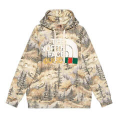 Толстовка Gucci x The North Face Hoodie &apos;Forest Print&apos;, цвет forest print