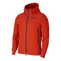 Куртка Nike Logo Woven Casual Training Hooded Jacket Orange, оранжевый