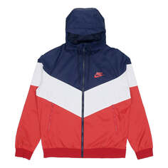 Куртка Nike Sportswear Windrunner Casual hooded track Jacket Navy Blue Dark, цвет dark