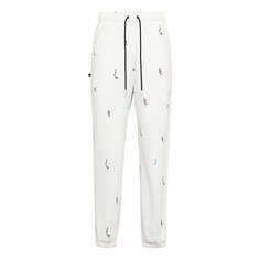 Брюки Air Jordan Essentials Funny Pattern Knit Bundle Feet Sports Pants &apos;White&apos;, белый Nike