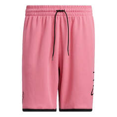 Шорты Men&apos;s Adidas Dolla Ep Short Damian Basketball Training Sports Shorts Pink, розовый