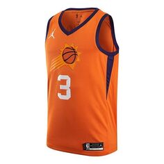 Майка Men&apos;s Air Jordan NBA Retro Basketball Jersey/Vest SW Fan Edition 20 Season Knicks Phoenix Suns Paul No. 3 Orange, оранжевый Nike
