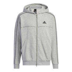 Толстовка Adidas 3-stripes hoodie &apos;Grey&apos;, серый