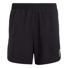 Шорты adidas P.Blue Short M Reflective Logo Running Sports Lacing Shorts Black, черный