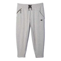 Спортивные штаны adidas originals Athleisure Casual Sports Knit Cropped Pants Gray, серый