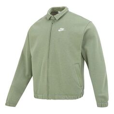 Куртка Nike Club Fleece Harrington Jacket &apos;Green&apos;, зеленый
