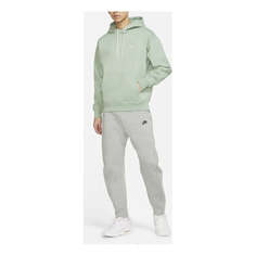 Толстовка Men&apos;s Nike Logo Embroidered Solid Color Fleece Lined Light Green, зеленый