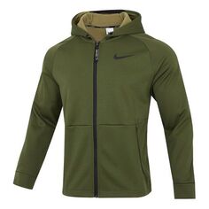 Куртка Nike Pro Therma-FIT Fleece Stay Warm Sports Training Hooded Jacket Green, зеленый